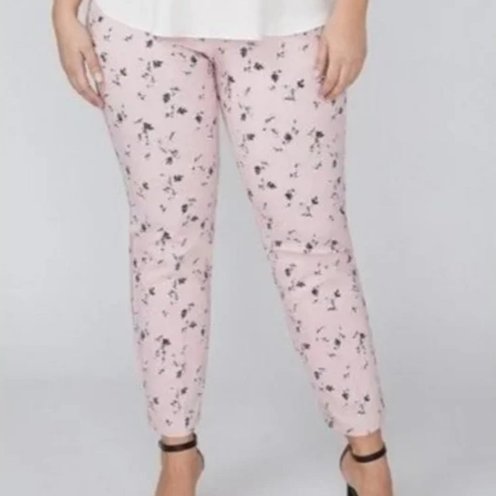 NWOT Lane Bryant The Allie Floral Print Ankle Pants Size 18 Style 1092918